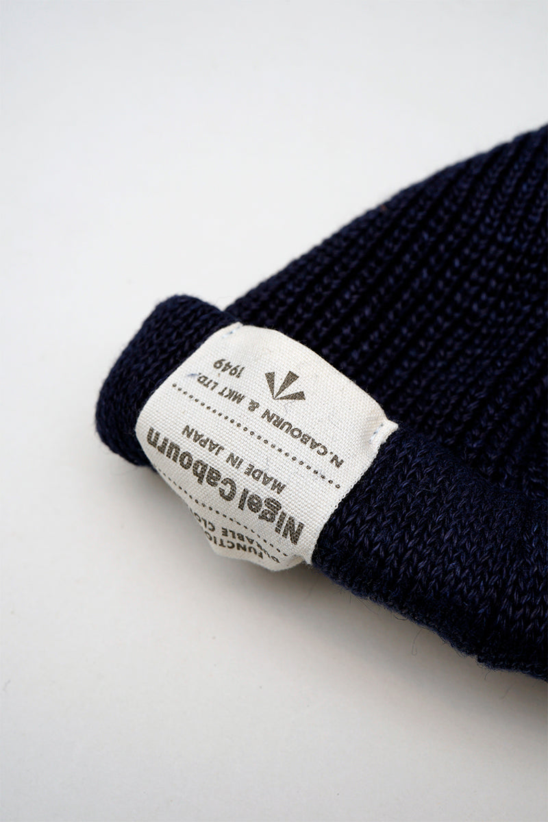 【ナイジェル・ケーボン】MAN / ビーニー - リネン サルファーダイ / BEANIE - LINEN SULFUR DYE