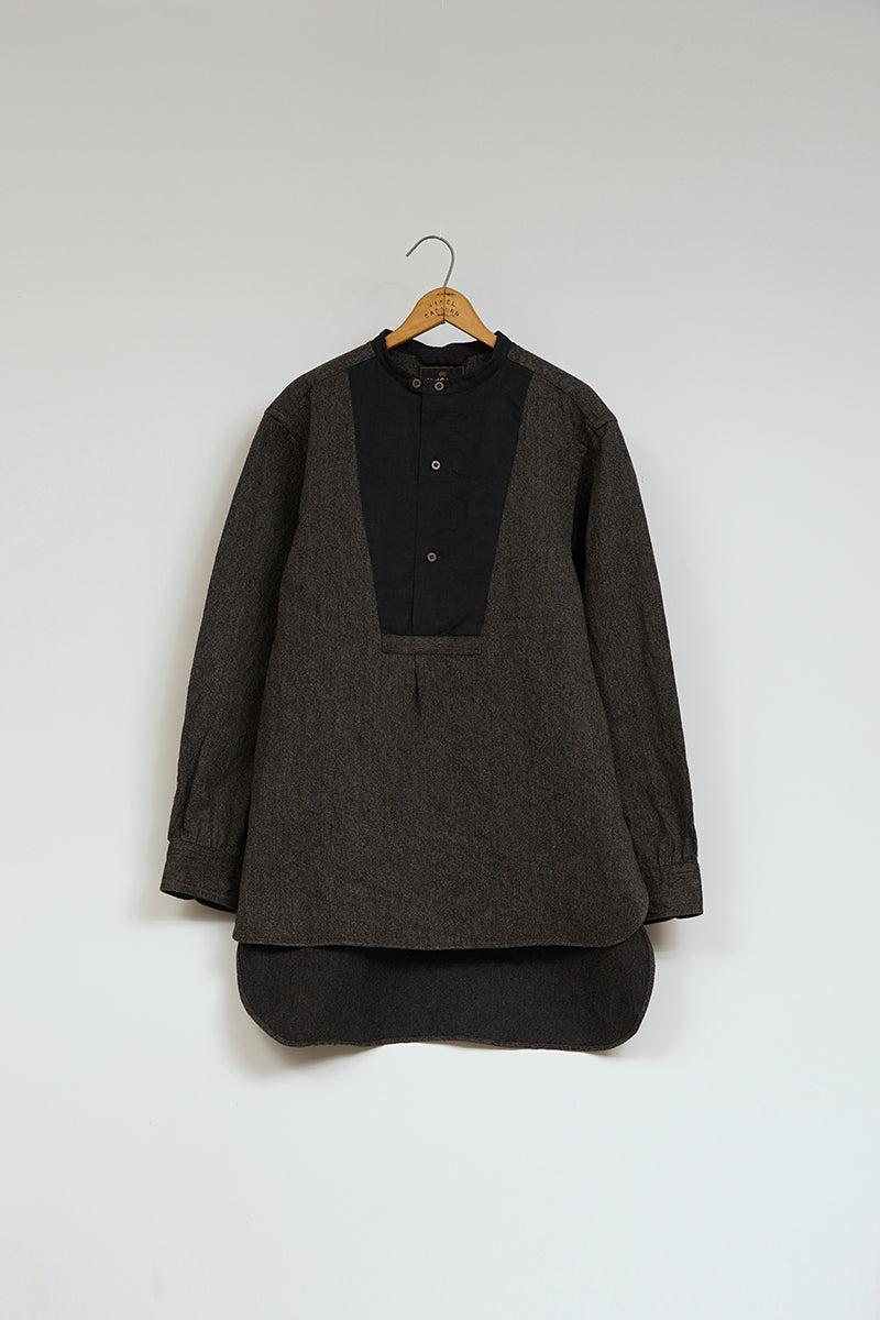 【ナイジェル・ケーボン】MAN / ファーマーシャツ タイプ2 - ヘンプツイル / FARMER SHIRT TYPE2 - HEMP TWILL