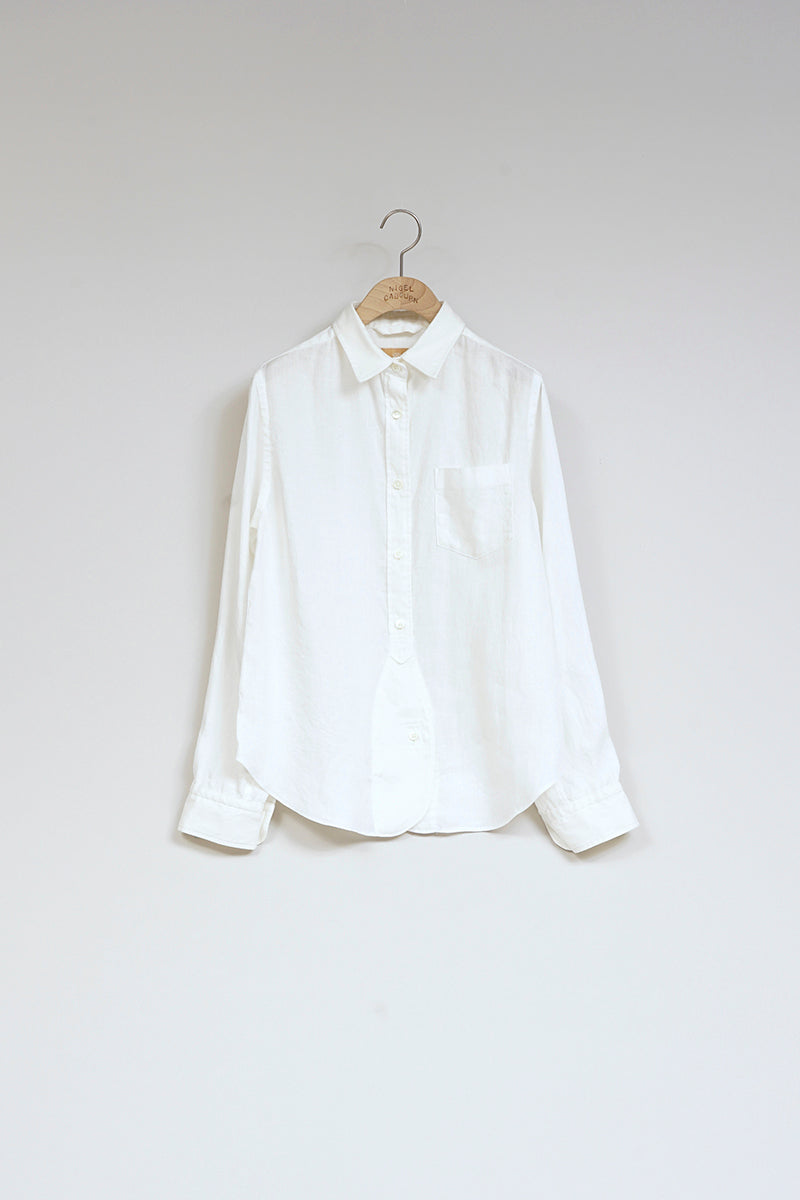【ナイジェル・ケーボン】WOMAN / ブリティッシュオフィサーズシャツ - ヘンプ / BRITISH OFFICERS SHIRT - HEMP