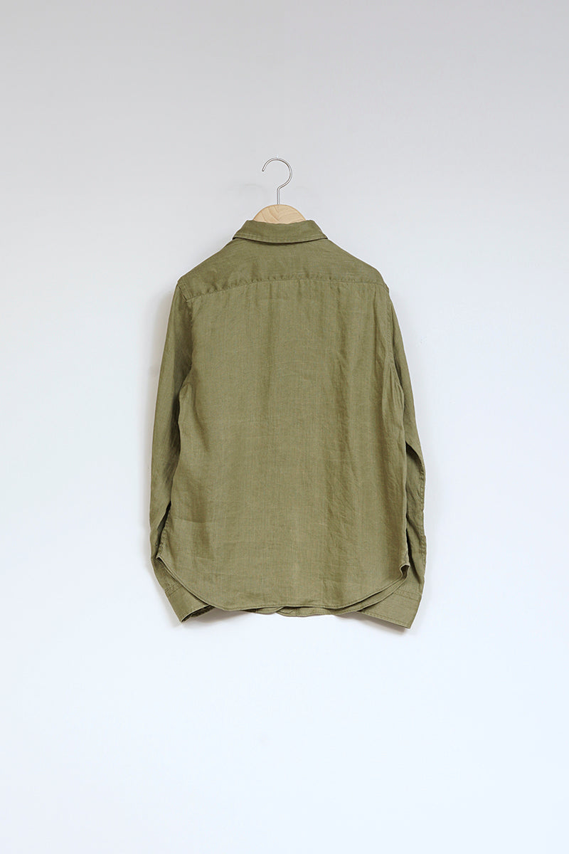 【ナイジェル・ケーボン】WOMAN / ブリティッシュオフィサーズシャツ - ヘンプ / BRITISH OFFICERS SHIRT - HEMP