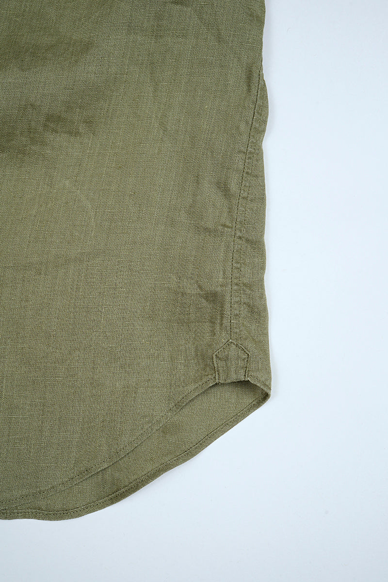 【ナイジェル・ケーボン】WOMAN / ブリティッシュオフィサーズシャツ - ヘンプ / BRITISH OFFICERS SHIRT - HEMP