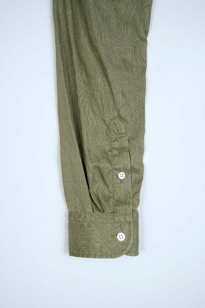 【ナイジェル・ケーボン】WOMAN / ブリティッシュオフィサーズシャツ - ヘンプ / BRITISH OFFICERS SHIRT - HEMP