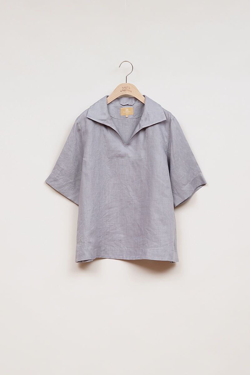 【ナイジェル・ケーボン】WOMAN / スキッパーシャツ -リネン / SKIPPER SHIRT S/S  - LINEN