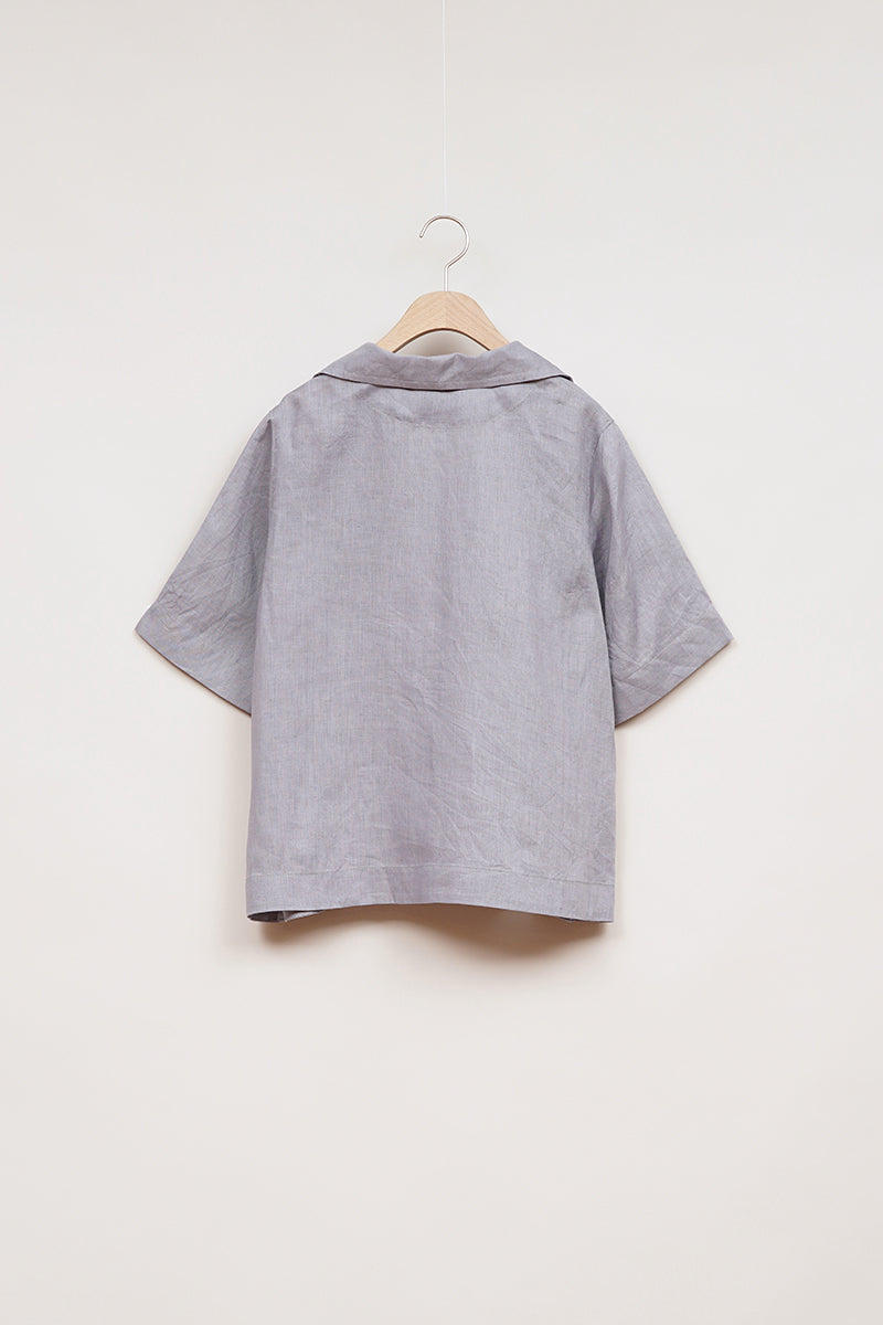 【ナイジェル・ケーボン】WOMAN / スキッパーシャツ -リネン / SKIPPER SHIRT S/S  - LINEN