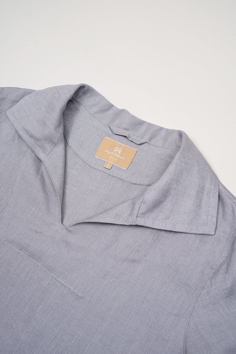 【ナイジェル・ケーボン】WOMAN / スキッパーシャツ -リネン / SKIPPER SHIRT S/S  - LINEN