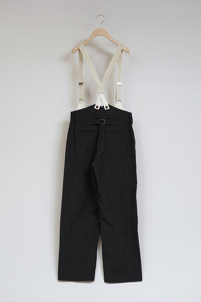 【ナイジェル・ケーボン】WOMAN / ブレイシーズワークパンツ - ウールリネン / BRACES WORK PANT - WOOL LINEN