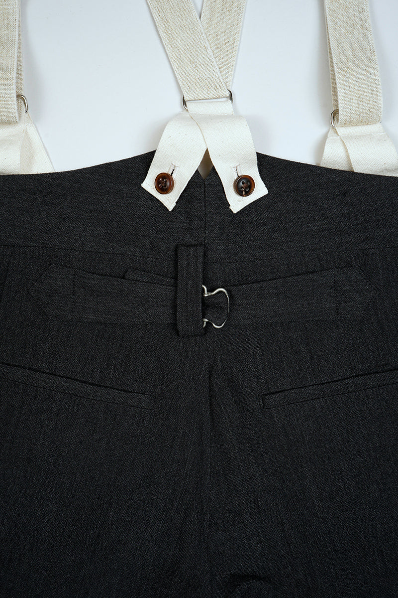 【ナイジェル・ケーボン】WOMAN / ブレイシーズワークパンツ - ウールリネン / BRACES WORK PANT - WOOL LINEN