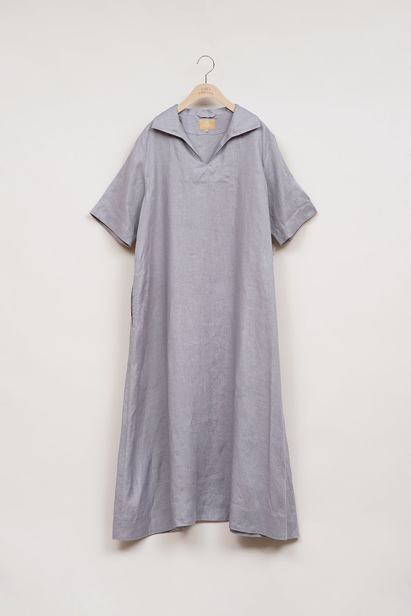 【ナイジェル・ケーボン】WOMAN / スキッパードレス -リネン / SKIPPER DRESS S/S - LINEN