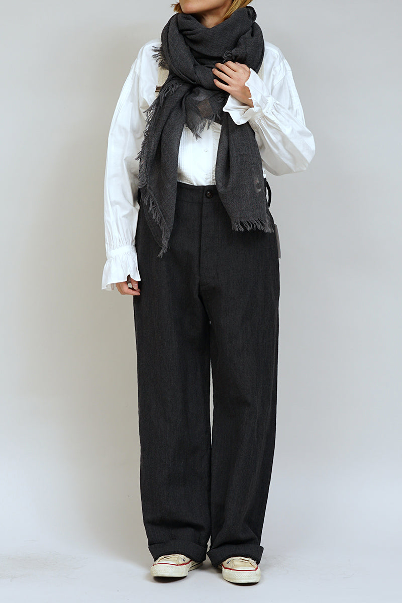 【ナイジェル・ケーボン】WOMAN / ブレイシーズワークパンツ - ウールリネン / BRACES WORK PANT - WOOL LINEN