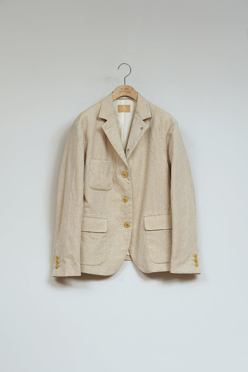 【ナイジェル・ケーボン】WOMAN / ラーギッシュブレザー - ウールリネン / LARGISH BLAZER - WOOL LINEN