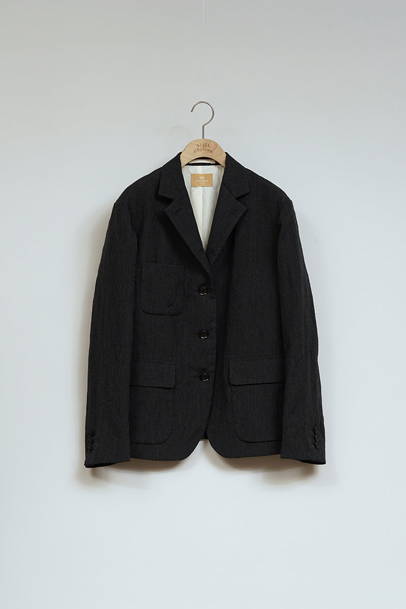 【ナイジェル・ケーボン】WOMAN / ラーギッシュブレザー - ウールリネン / LARGISH BLAZER - WOOL LINEN