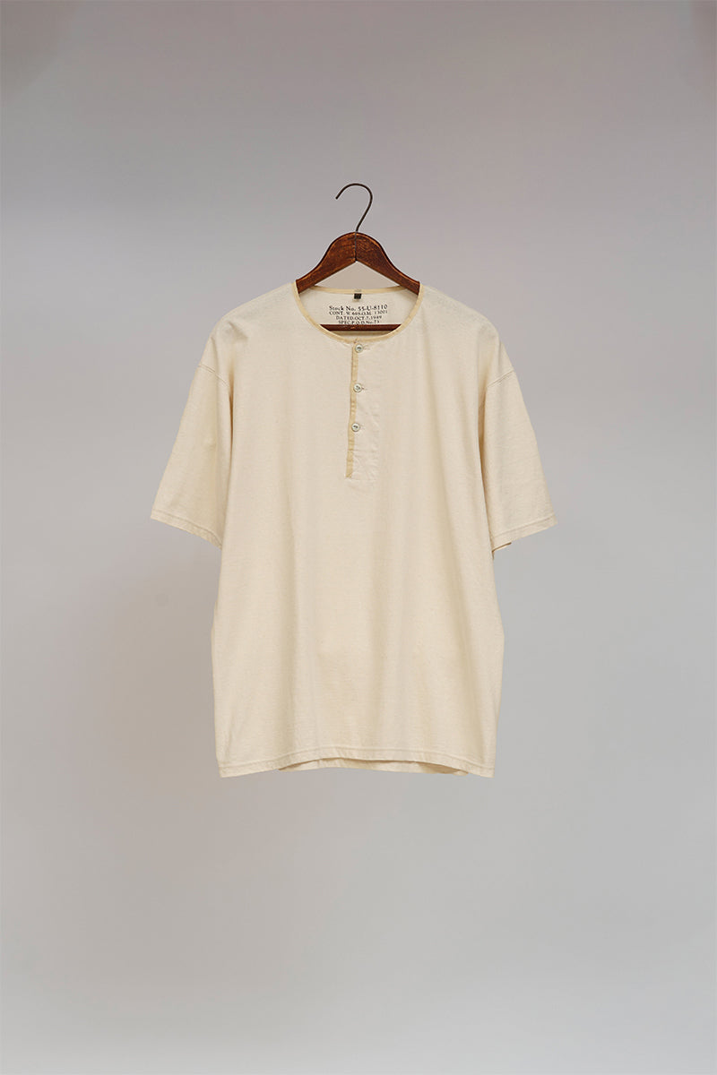 【ナイジェル・ケーボン】MAN / 50s ヘンリーネックシャツ / 50s HENLEY NECK SHIRT