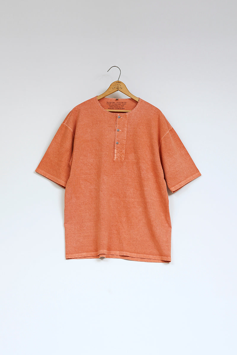 【ナイジェル・ケーボン】MAN / 50s ヘンリーネックシャツ - ピグメント / 50s HENLEY NECK SHIRT - PIGMENT