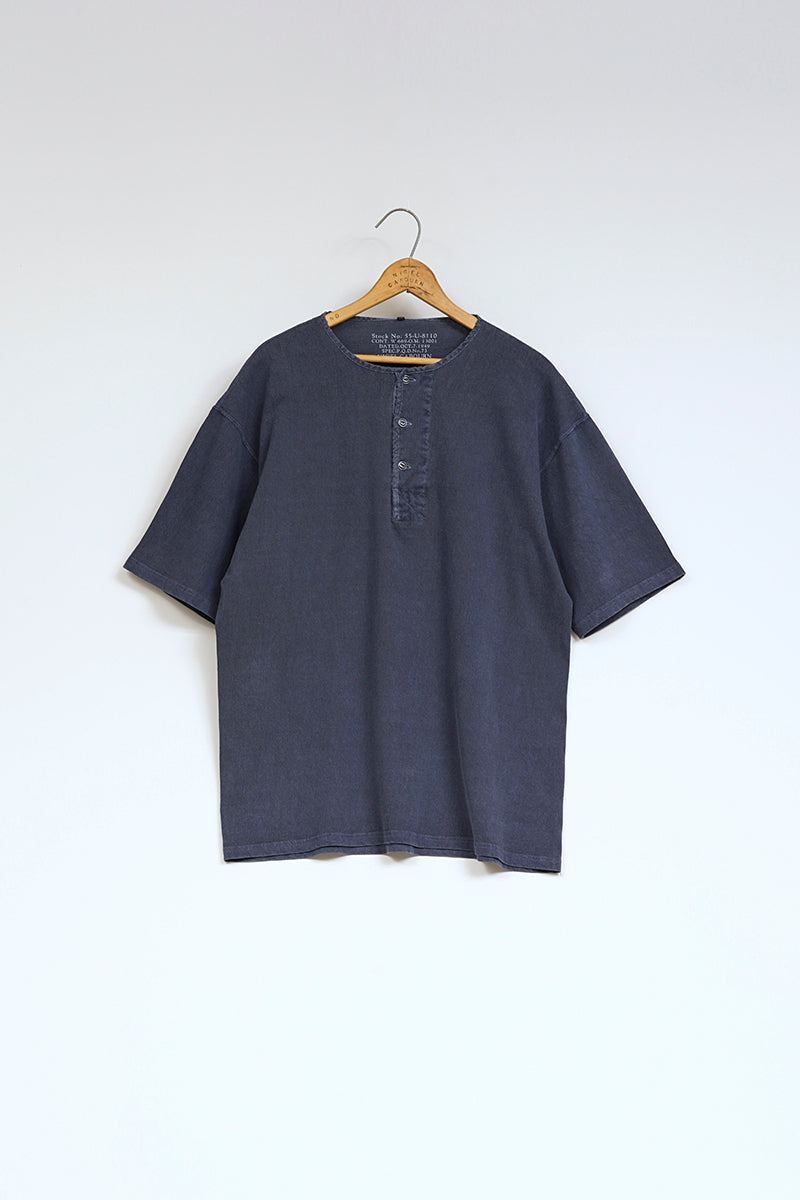 【ナイジェル・ケーボン】MAN / 50s ヘンリーネックシャツ - ピグメント / 50s HENLEY NECK SHIRT - PIGMENT