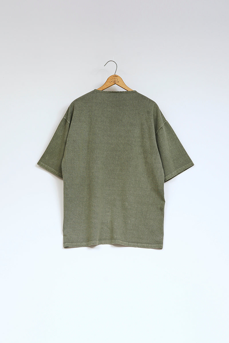 【ナイジェル・ケーボン】MAN / 50s ヘンリーネックシャツ - ピグメント / 50s HENLEY NECK SHIRT - PIGMENT