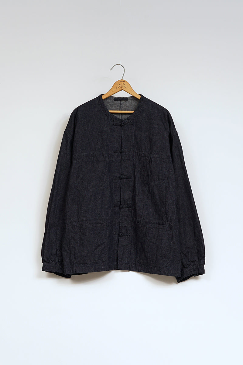 【ナイジェル・ケーボン】UNISEX / フレンチチャイナジャケット - 10オンスデニム / FRENCH CHINA JACKET - 10oz DENIM