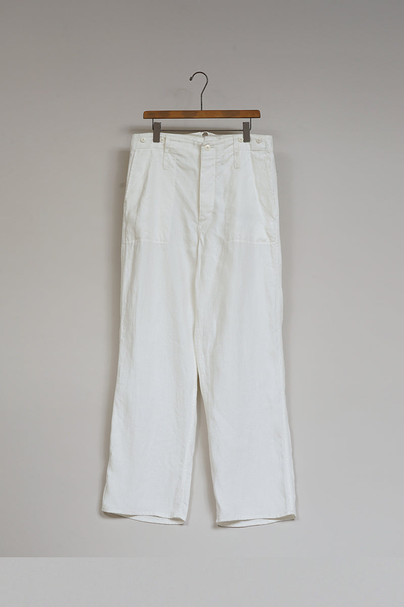 【ナイジェル・ケーボン】UNISEX / フレンチワークパンツ - リネンピンオックス / FRENCH WORK PANT - LINEN PIN OX