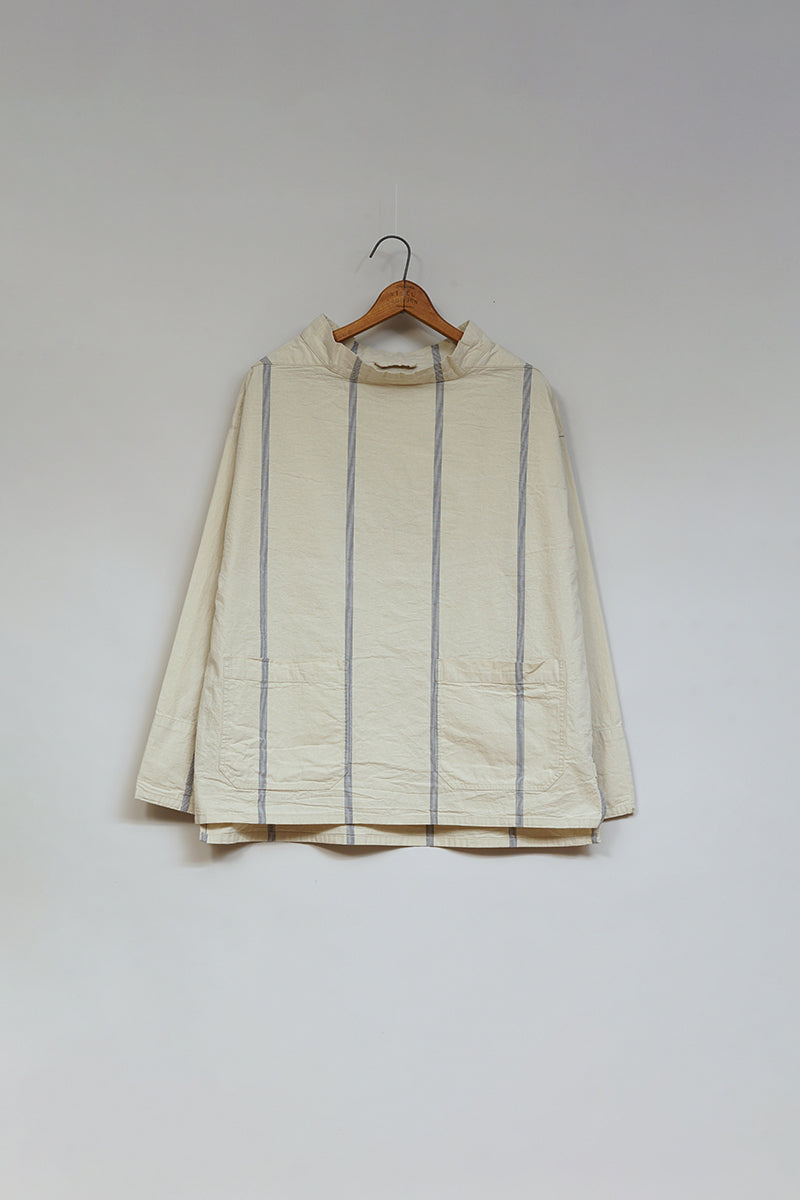 【ナイジェル・ケーボン】UNISEX / ワークウェアスモック - キャリコストライプ / S-52 WORKWEAR SMOCK - CALICO STRIP