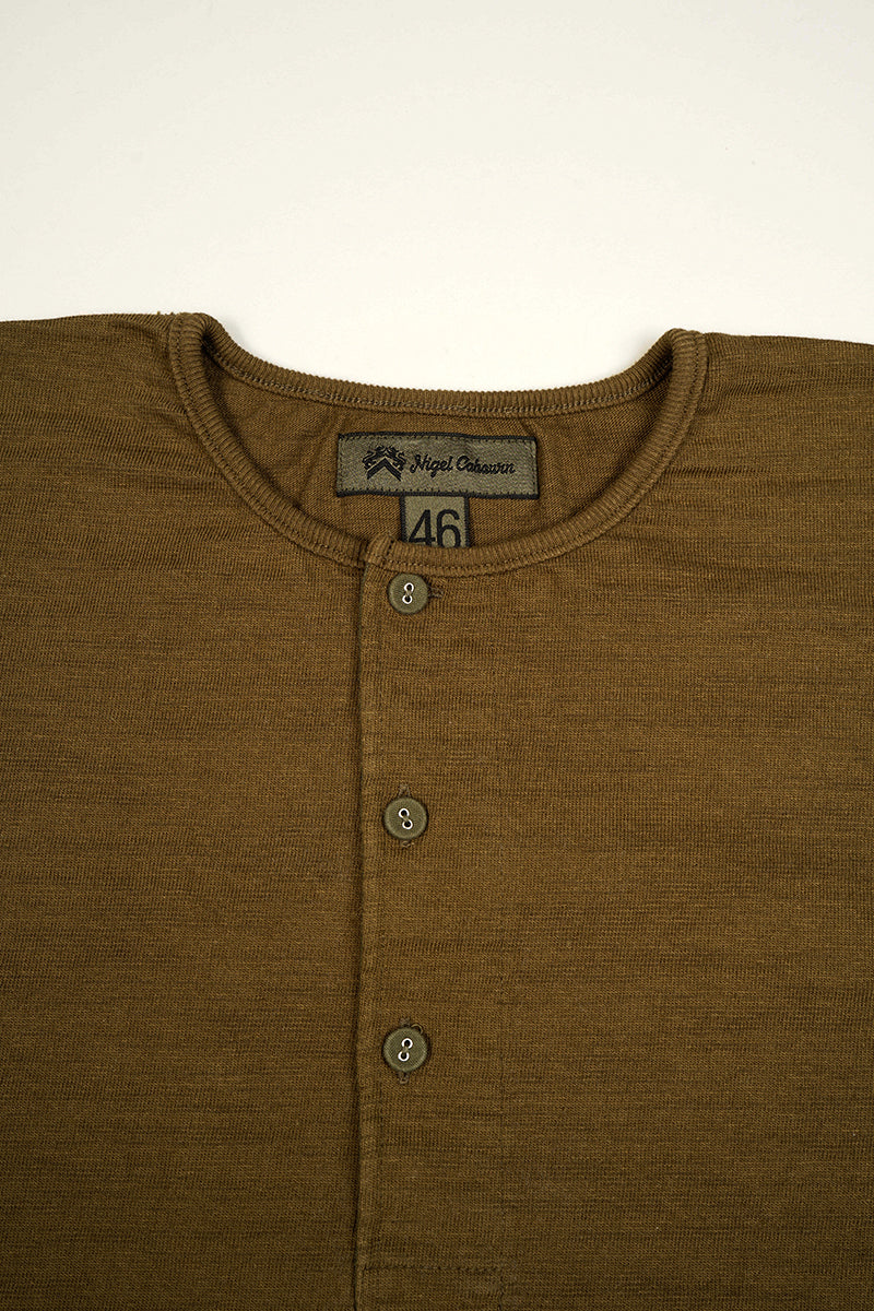 【ナイジェル・ケーボン】MAN /  50sヘンリーネックシャツ / 50s HENLEY NECK SHIRT