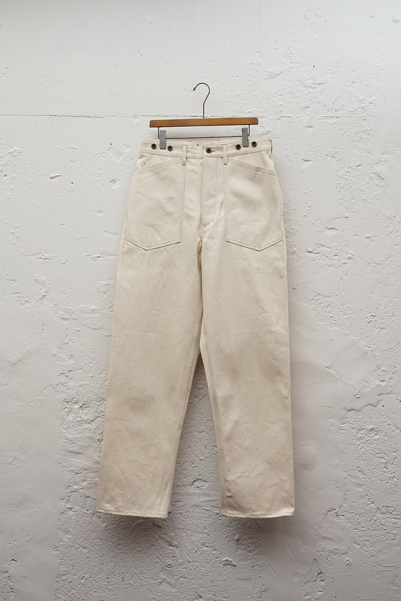 オンラインストア限定【ナイジェル・ケーボン】UNISEX / 30s USアーミーデニム - アイボリー / 30s US ARMY DENIM - IVORY