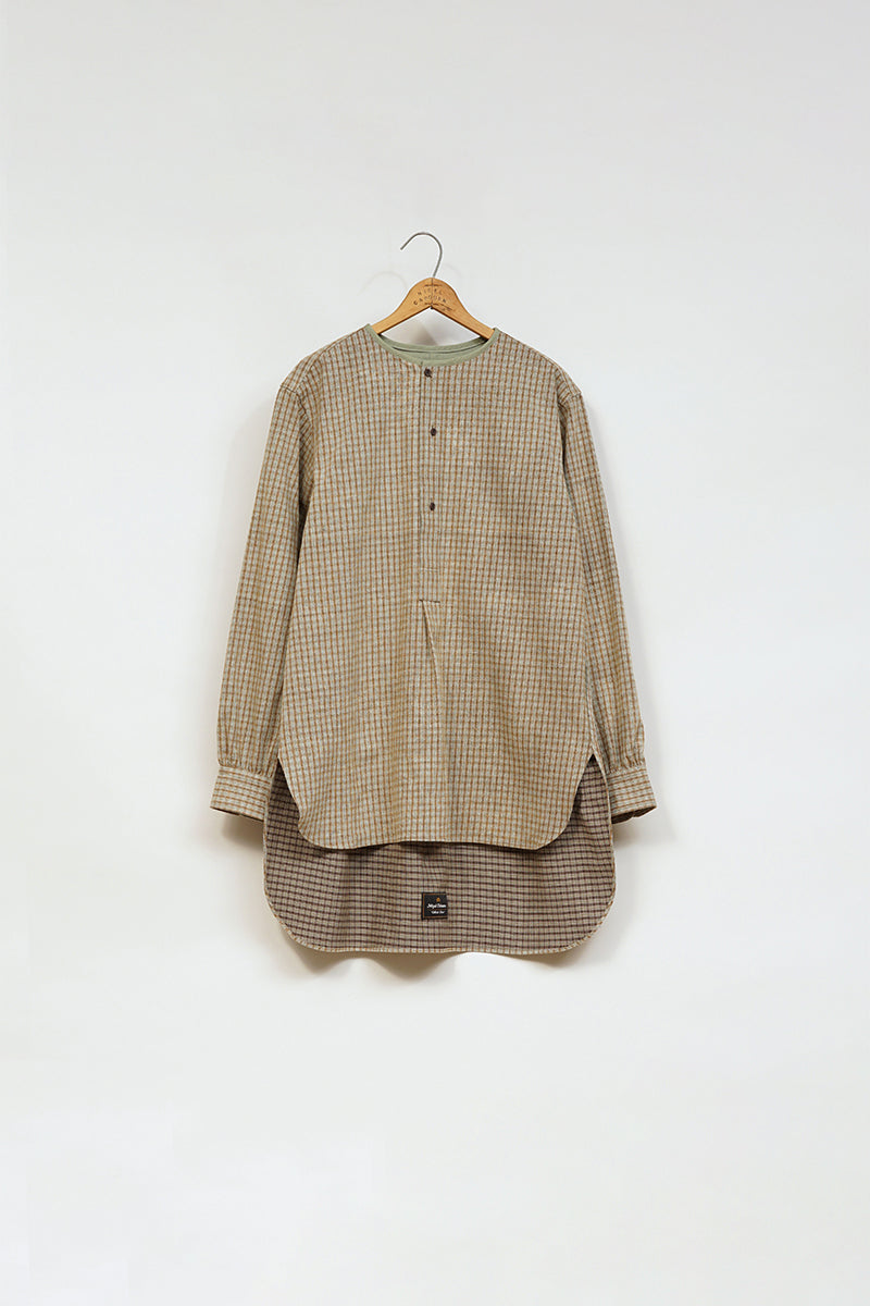 【ナイジェル・ケーボン】MAN / マスターメイソンシャツ - ネルチェック / MASTER MASON SHIRT - NEL CHECK