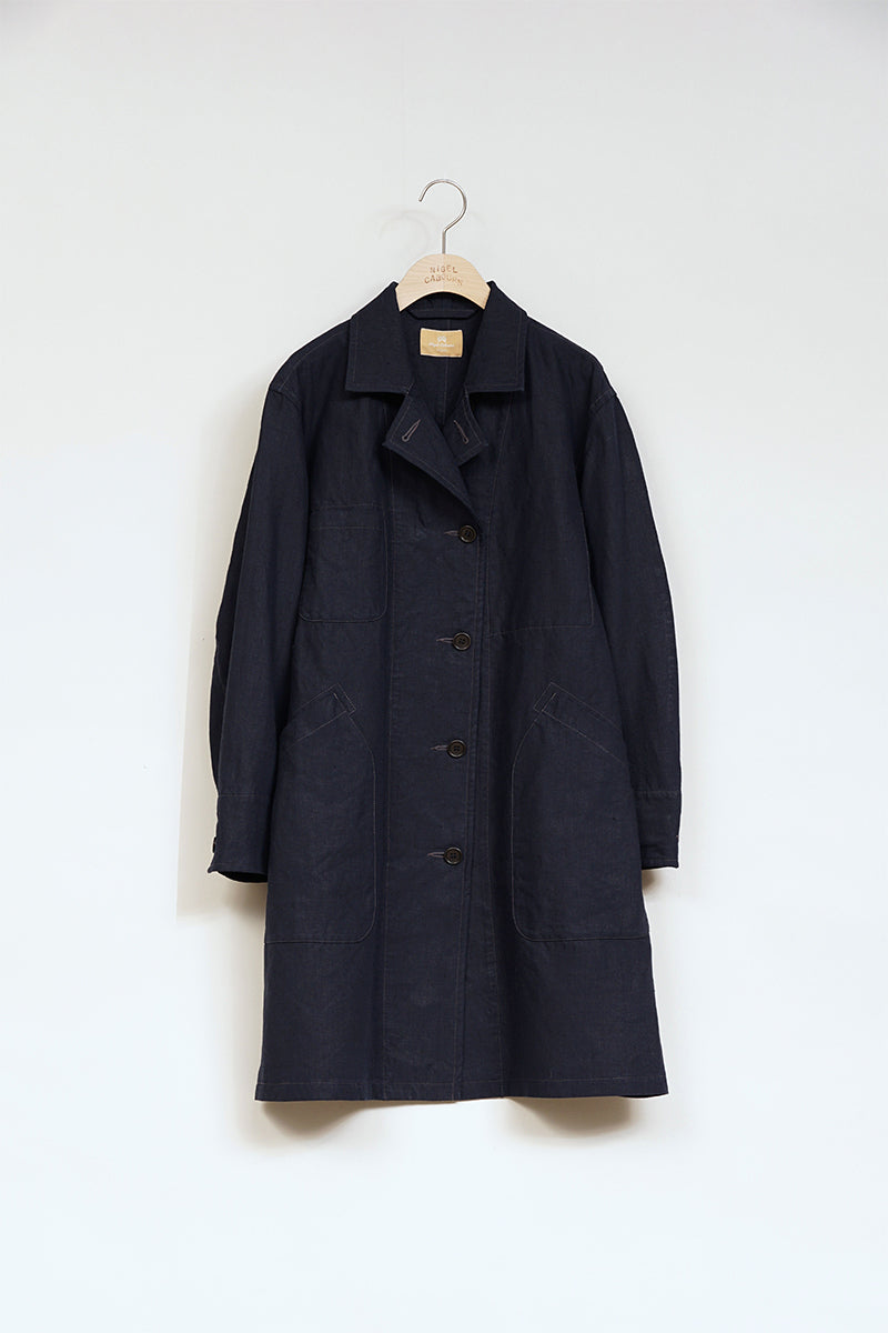 【ナイジェル・ケーボン】WOMAN / フレンチワークコート - ハイデンシティリネン / FRENCH WORK COAT - HIGH DENSITY LINEN