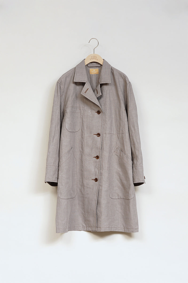 【ナイジェル・ケーボン】WOMAN / フレンチワークコート - ハイデンシティリネン / FRENCH WORK COAT - HIGH DENSITY LINEN