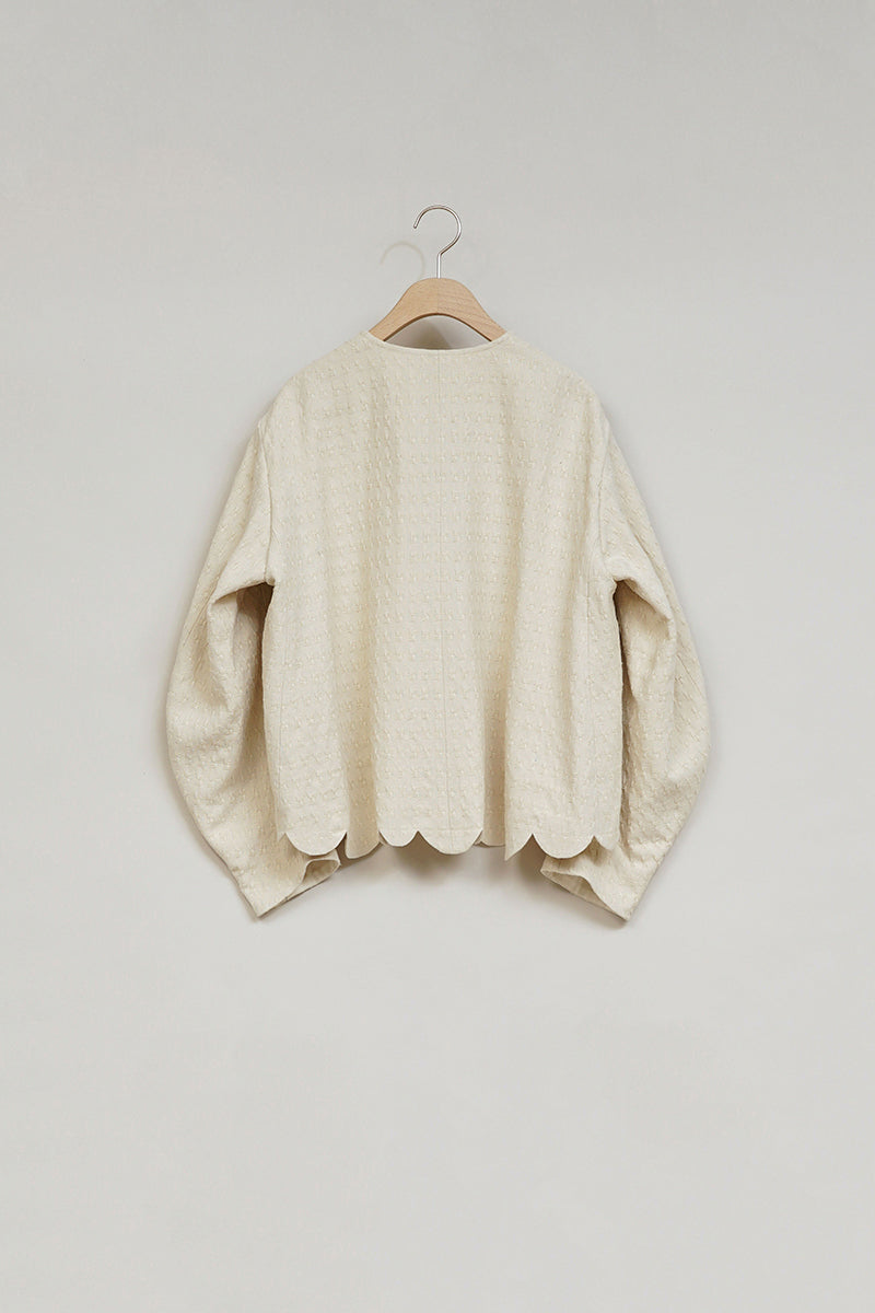 【ナイジェル・ケーボン】WOMAN / アティックジャケット - ノイルシルクジャガード / ATTIC JACKET - NOIL SILK JACQUARD