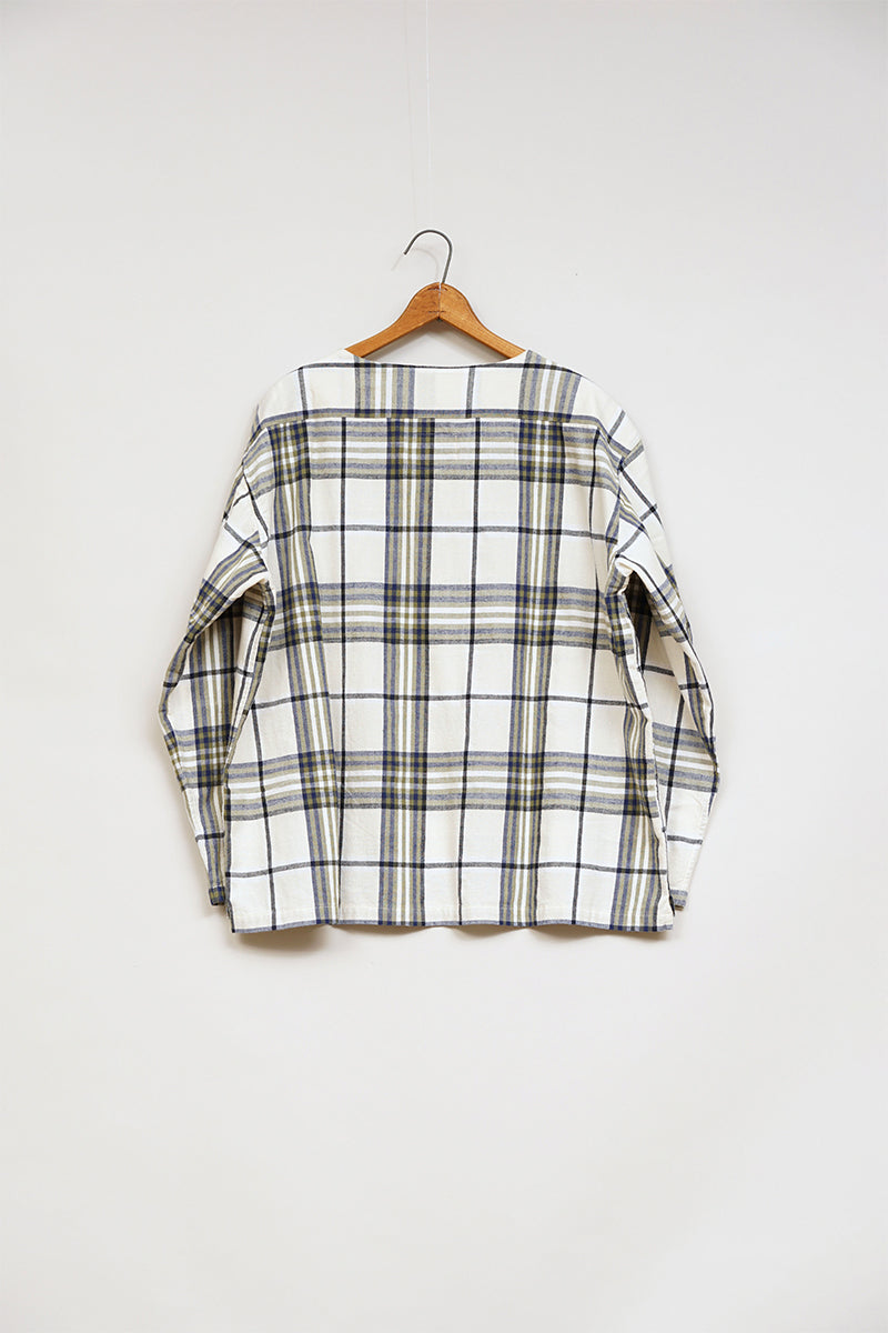 【ナイジェル・ケーボン】MAN / ナイジェル・ケーボン × オリジナルマドラス・トレーディングカンパニー - Vネックシャツ / Nigel Cabourn × ORIGINAL MADRAS TRADING COMPANY - #7 V-NECK SHIRT