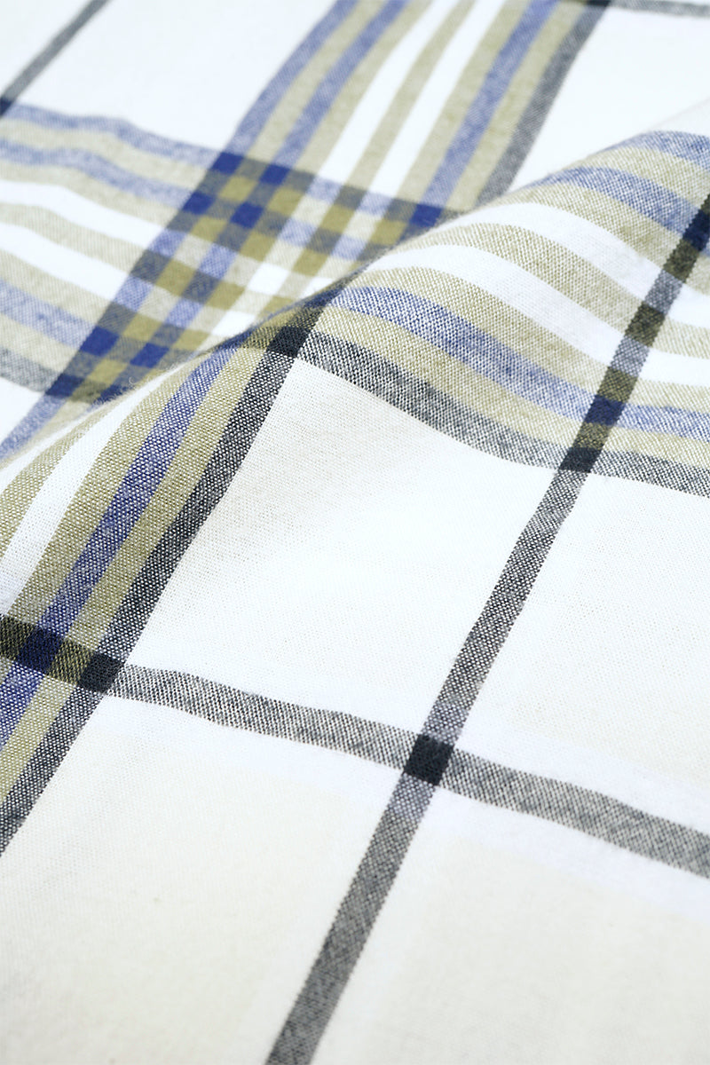 【ナイジェル・ケーボン】MAN / ナイジェル・ケーボン × オリジナルマドラス・トレーディングカンパニー - Vネックシャツ / Nigel Cabourn × ORIGINAL MADRAS TRADING COMPANY - #7 V-NECK SHIRT