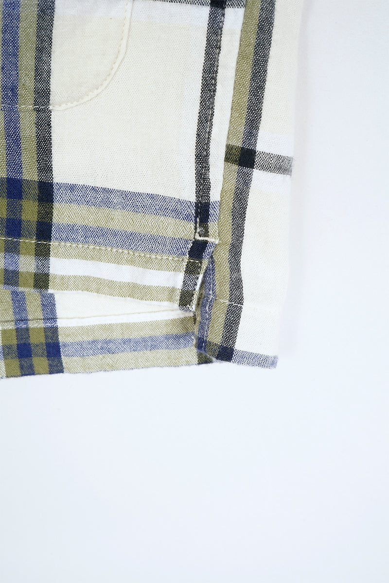 【ナイジェル・ケーボン】MAN / ナイジェル・ケーボン × オリジナルマドラス・トレーディングカンパニー - Vネックシャツ / Nigel Cabourn × ORIGINAL MADRAS TRADING COMPANY - #7 V-NECK SHIRT