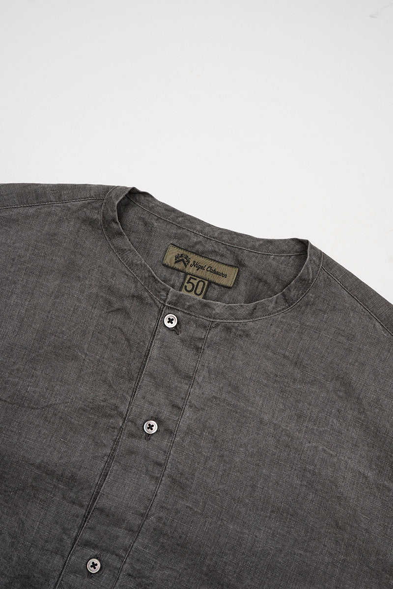 【ナイジェル・ケーボン】MAN / ヘンリーネックシャツ - ヘンプ / HENLEY SHIRT - HEMP
