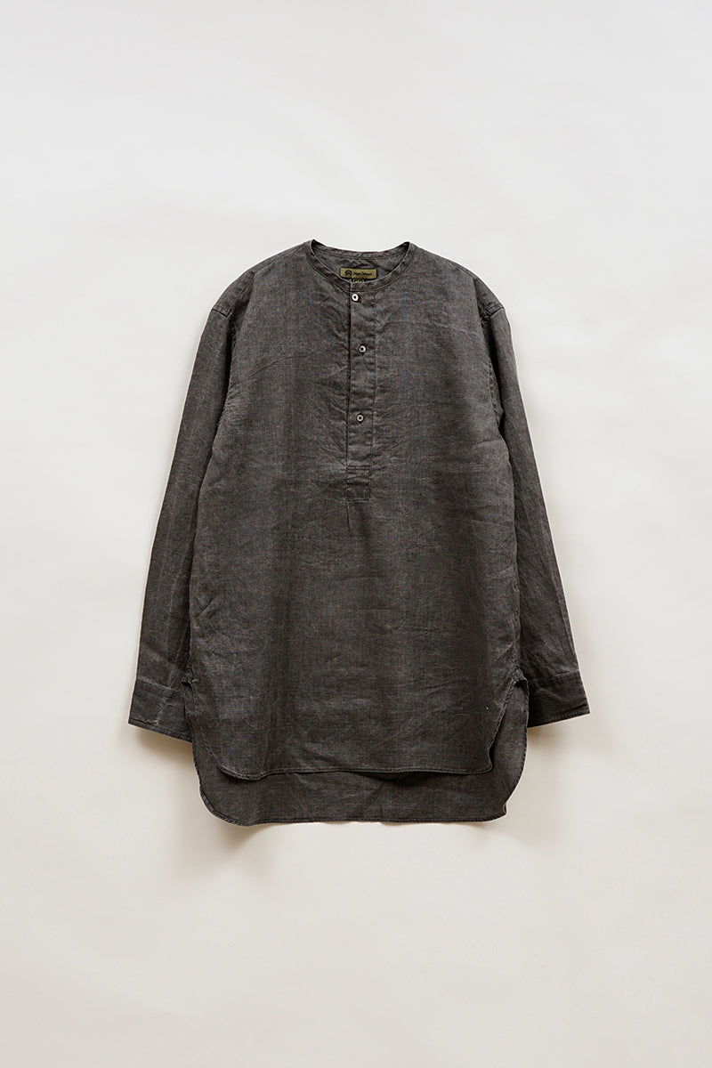 【ナイジェル・ケーボン】MAN / ヘンリーネックシャツ - ヘンプ / HENLEY SHIRT - HEMP