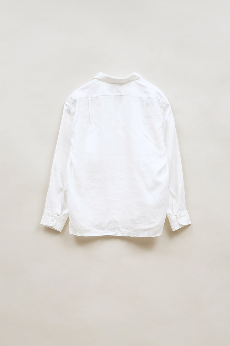 【ナイジェル・ケーボン】MAN / オープンカラーシャツ - ヘンプ / OPEN COLLAR SHIRT - HEMP