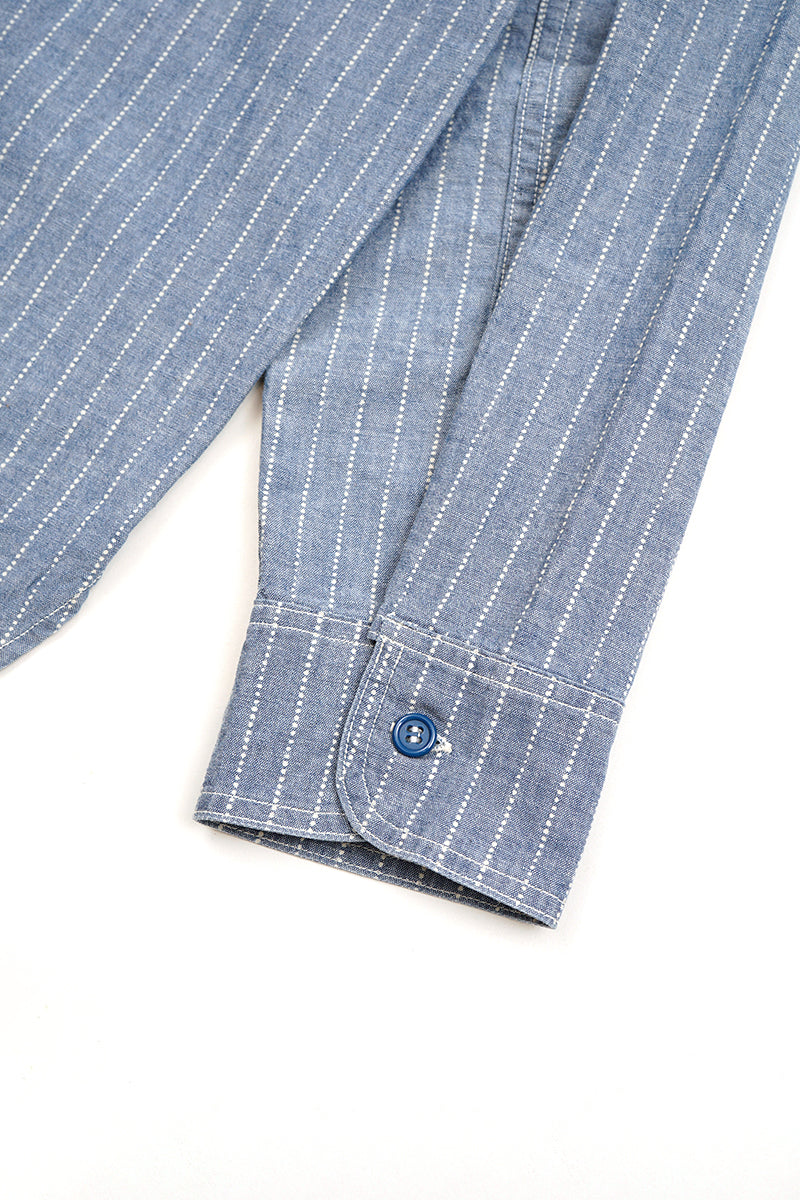 Nigel Cabourn ネイビー ワークシャツ 44 ナイジェルケーボン Nigel Cabourn ネイビー ワークシャツ 44 ナイジェルケーボン