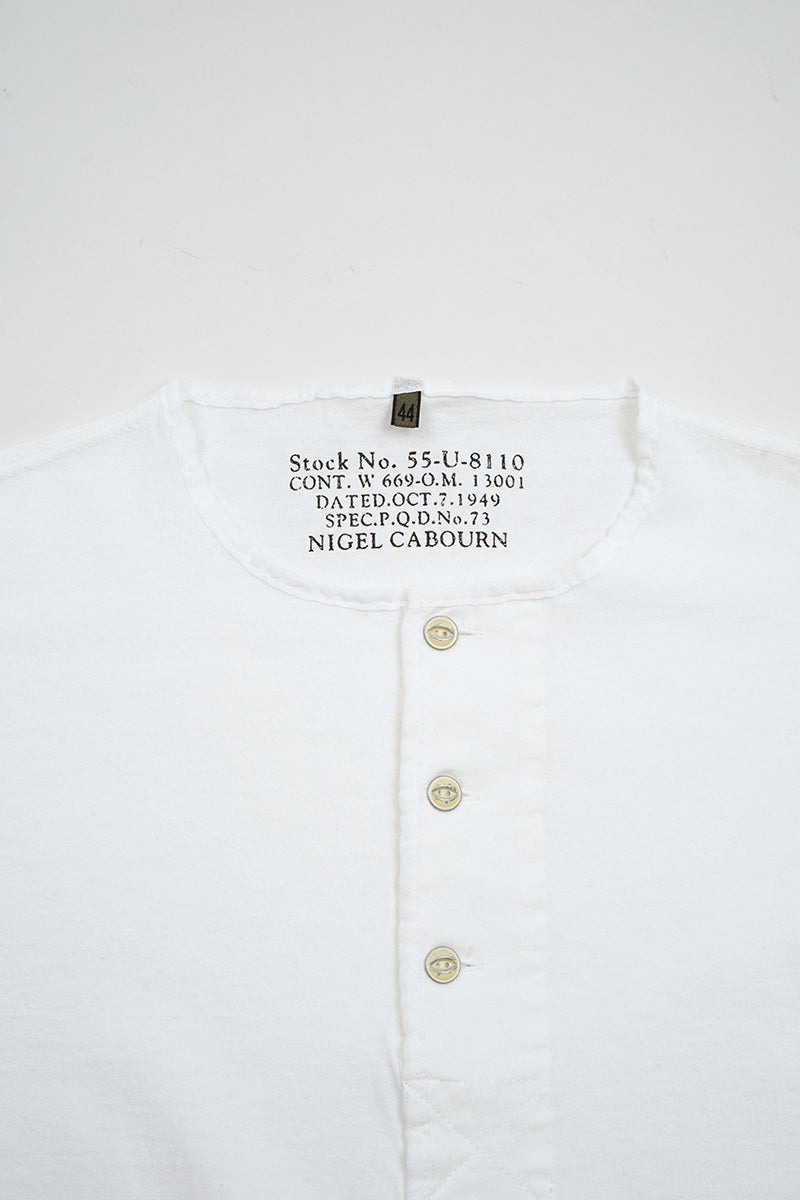 【ナイジェル・ケーボン】MAN / 50s ヘンリーネックシャツ / 50s HENLEY NECK SHIRT