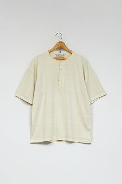 オンラインストア限定【ナイジェル・ケーボン】MAN / 50s ヘンリーネックシャツ - ピグメント / 50s HENLEY NECK SHIRT - PIGMENT