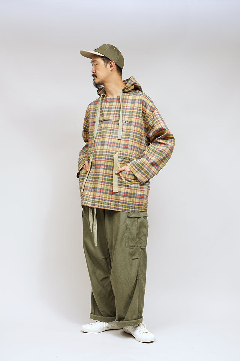 【ナイジェル・ケーボン】MAN / アノラック - ラミーポリチェック / ANORAK - RAMIE POLY CHECK