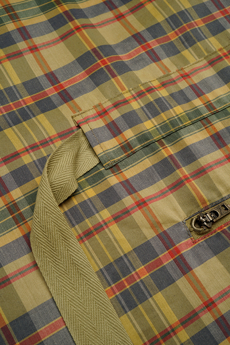 【ナイジェル・ケーボン】MAN / アノラック - ラミーポリチェック / ANORAK - RAMIE POLY CHECK