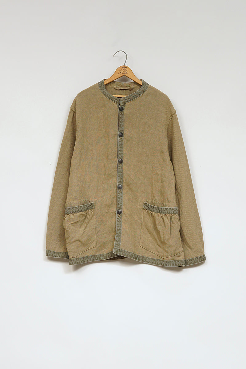 【ナイジェル・ケーボン】MAN / フレンチワークジャケット - リネンピンオックス / FRENCH WORK JACKET - LINEN PIN OX