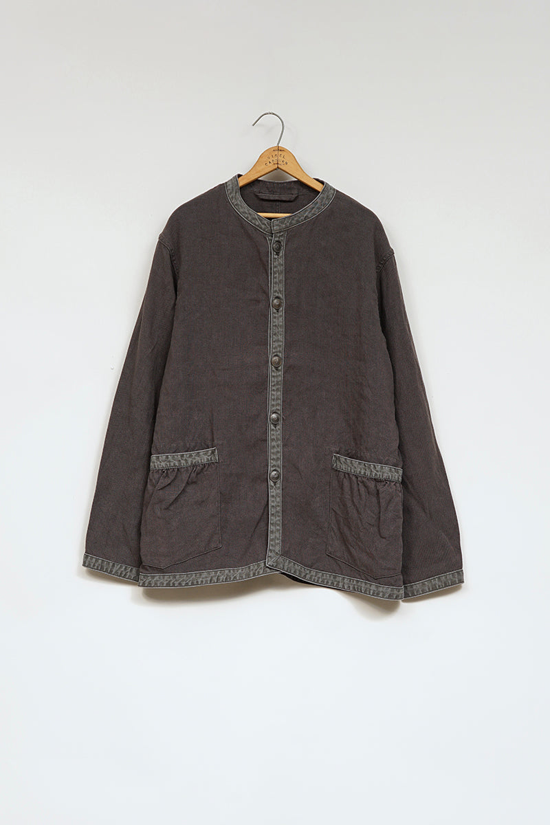 【ナイジェル・ケーボン】MAN / フレンチワークジャケット - リネンピンオックス / FRENCH WORK JACKET - LINEN PIN OX