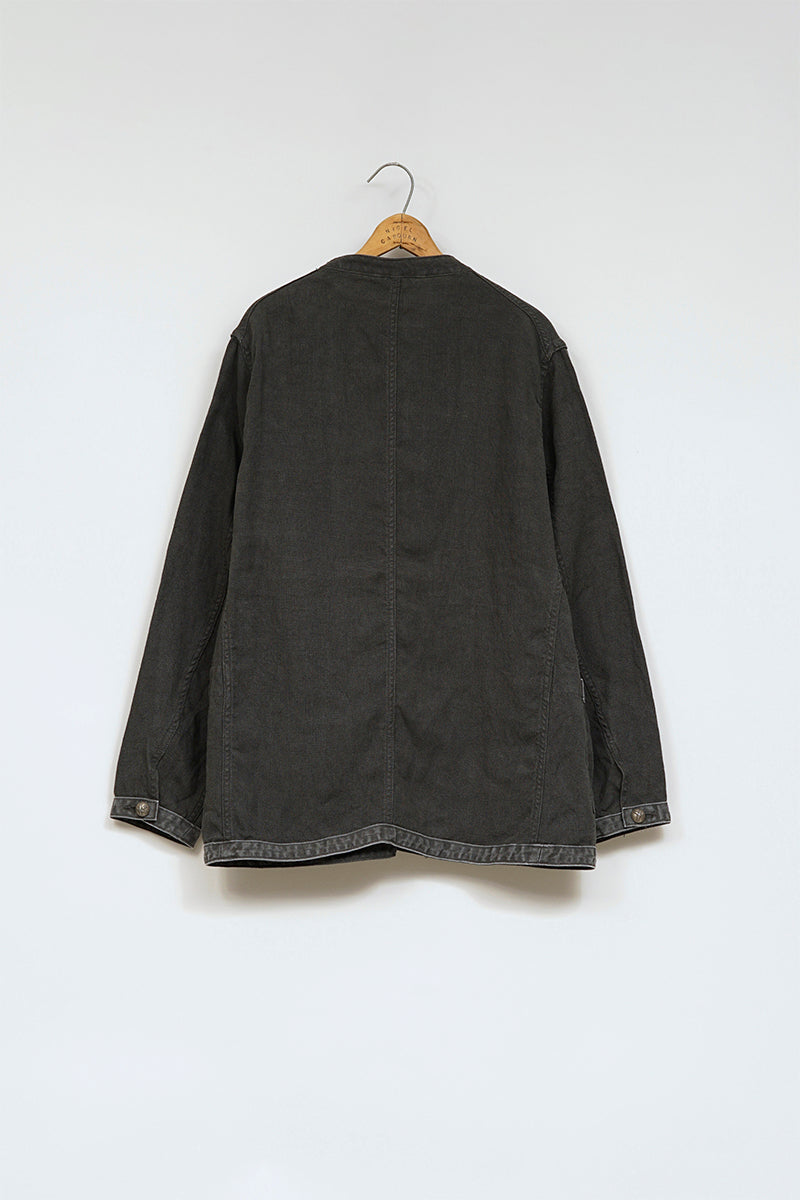 【ナイジェル・ケーボン】MAN / フレンチワークジャケット - リネンピンオックス / FRENCH WORK JACKET - LINEN PIN OX