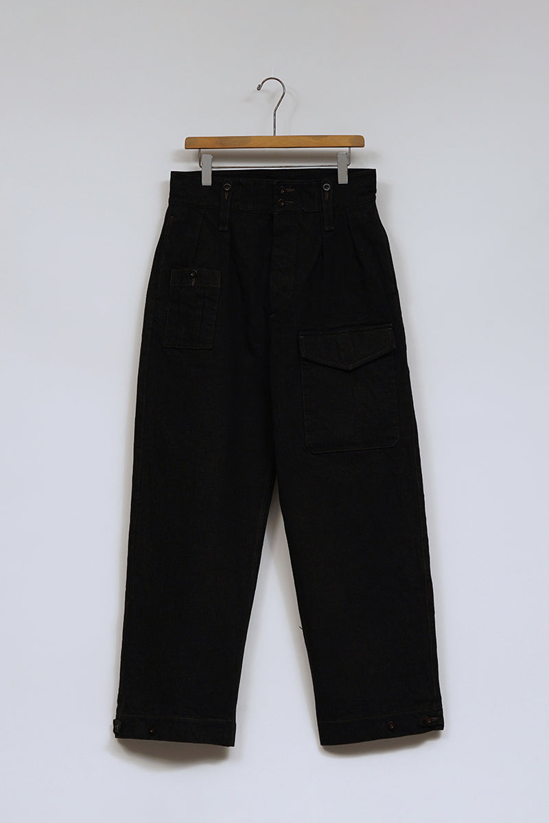 【ナイジェル・ケーボン】MAN / ブリティッシュアーミーパンツ - ブラックデニム / BRITISH ARMY PANT - BLACK DENIM