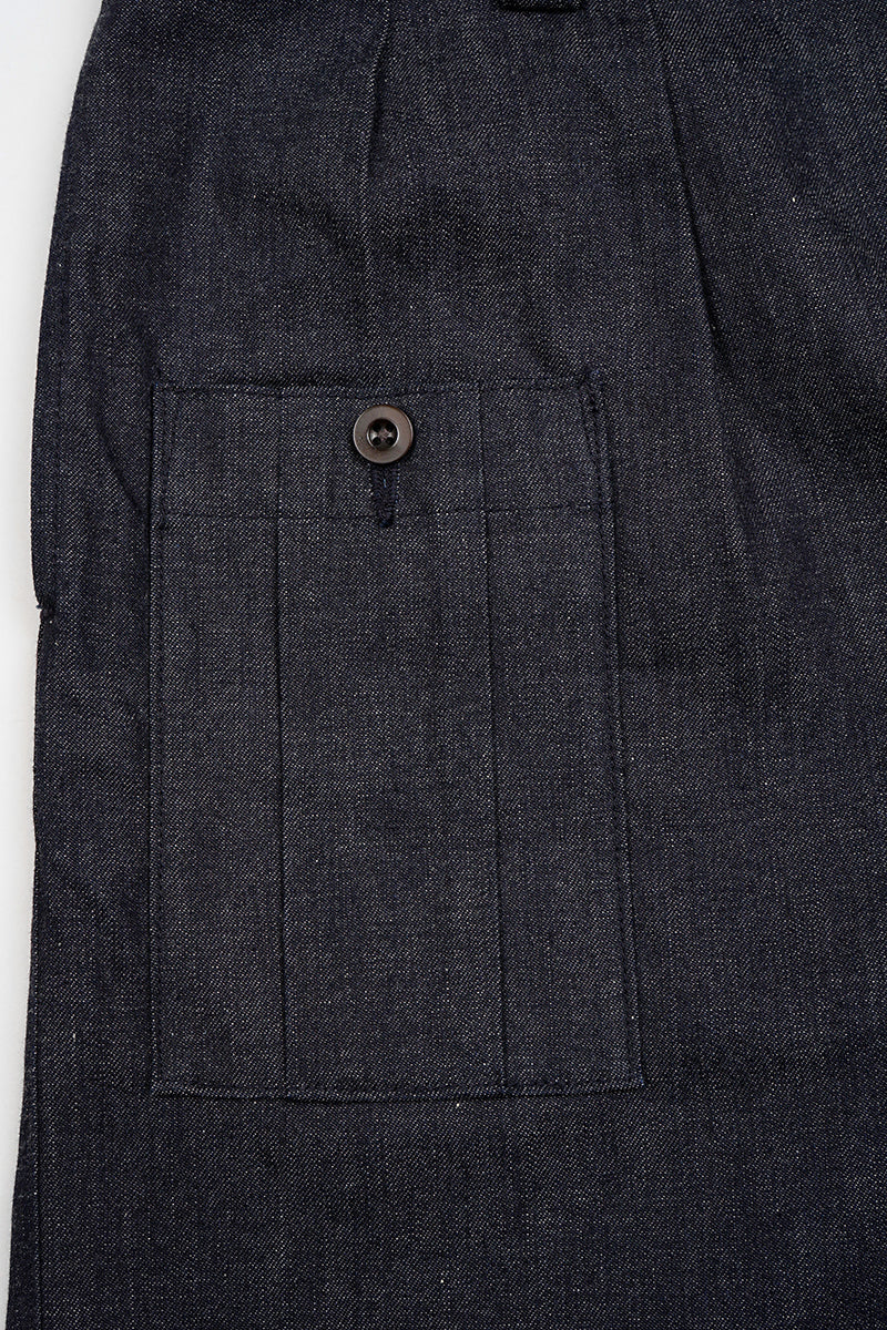 【ナイジェル・ケーボン】MAN / バトルドレスショーツ - 10オンス デニム / BATTLE DRESS SHORT - 10oz DENIM