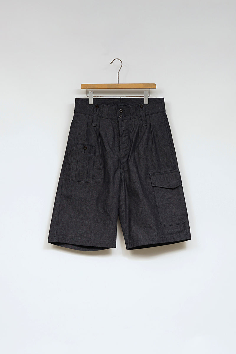 【ナイジェル・ケーボン】MAN / バトルドレスショーツ - 10オンス デニム / BATTLE DRESS SHORT - 10oz DENIM