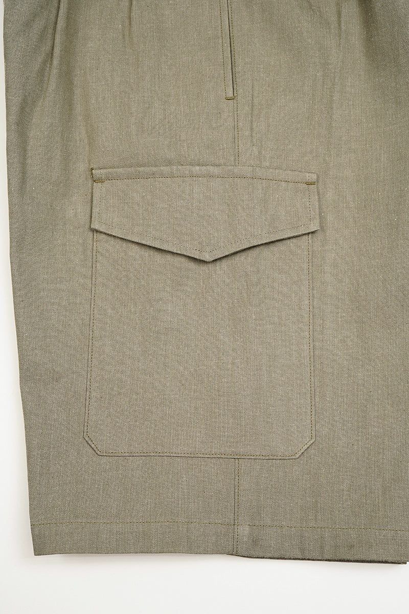 【ナイジェル・ケーボン】MAN / バトルドレスショーツ - 10オンス デニム / BATTLE DRESS SHORT - 10oz DENIM