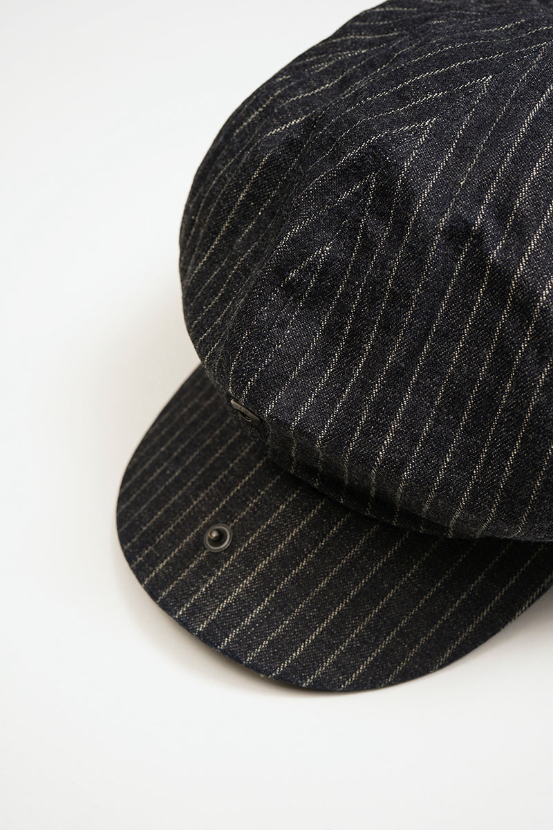 Nigel Cabourn / CASQUET LINEN PIN OX - Charcoal (ナイジェル