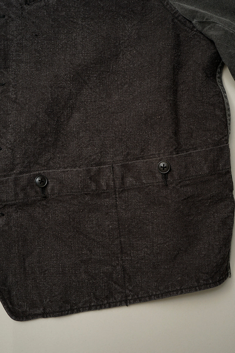 【ナイジェル・ケーボン】MAN / レイルロードウェイストコート - ヘンプキャンバス / RAILROAD WAIST COAT - HEMP CANVAS