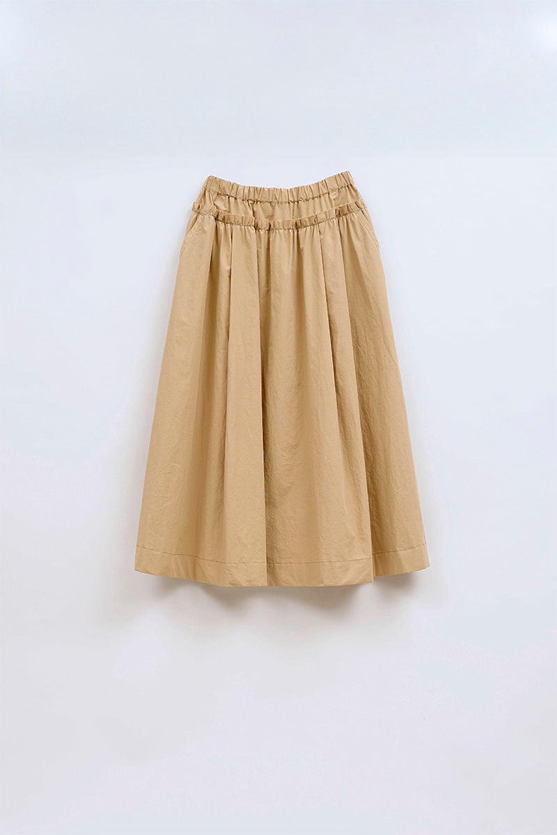 【ナイジェル・ケーボン】WOMAN / イージースカート コットンタイプライター / EASY SKIRT COTTON TYPEWRITER