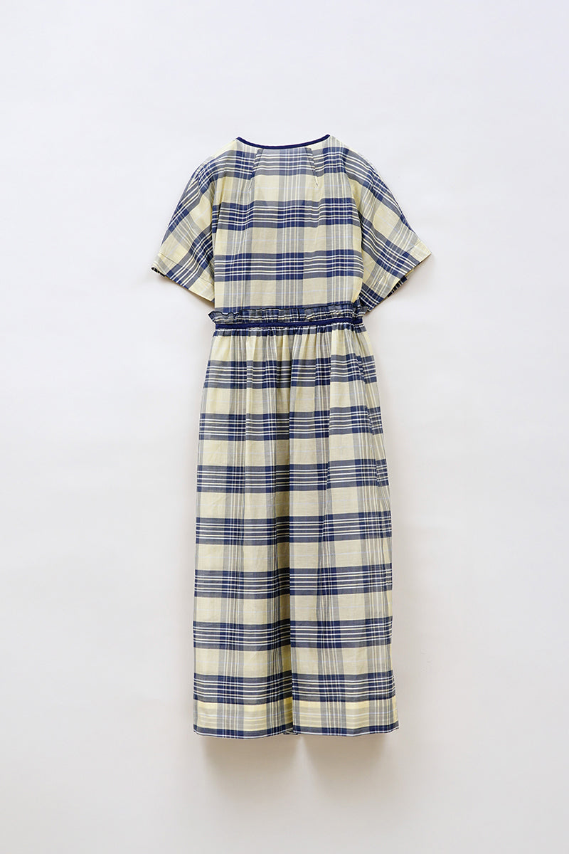 【ナイジェル・ケーボン】WOMAN / インディアン カシュクール ドレス チェック / INDIAN CACHE COEUR DRESS CHECK